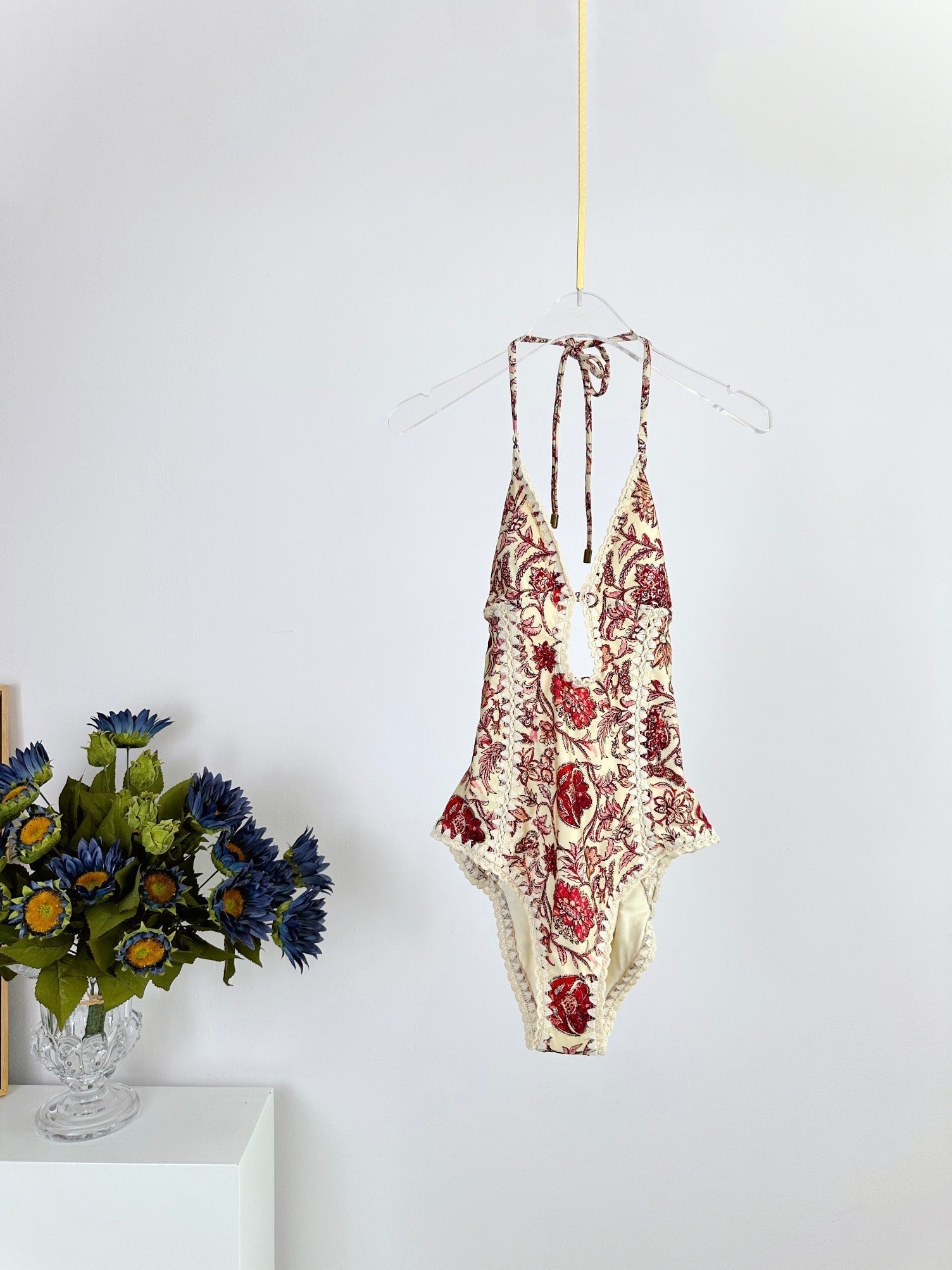 ZIMMERMANN BIKINI WITH PLUNGING NECKLINE 270503