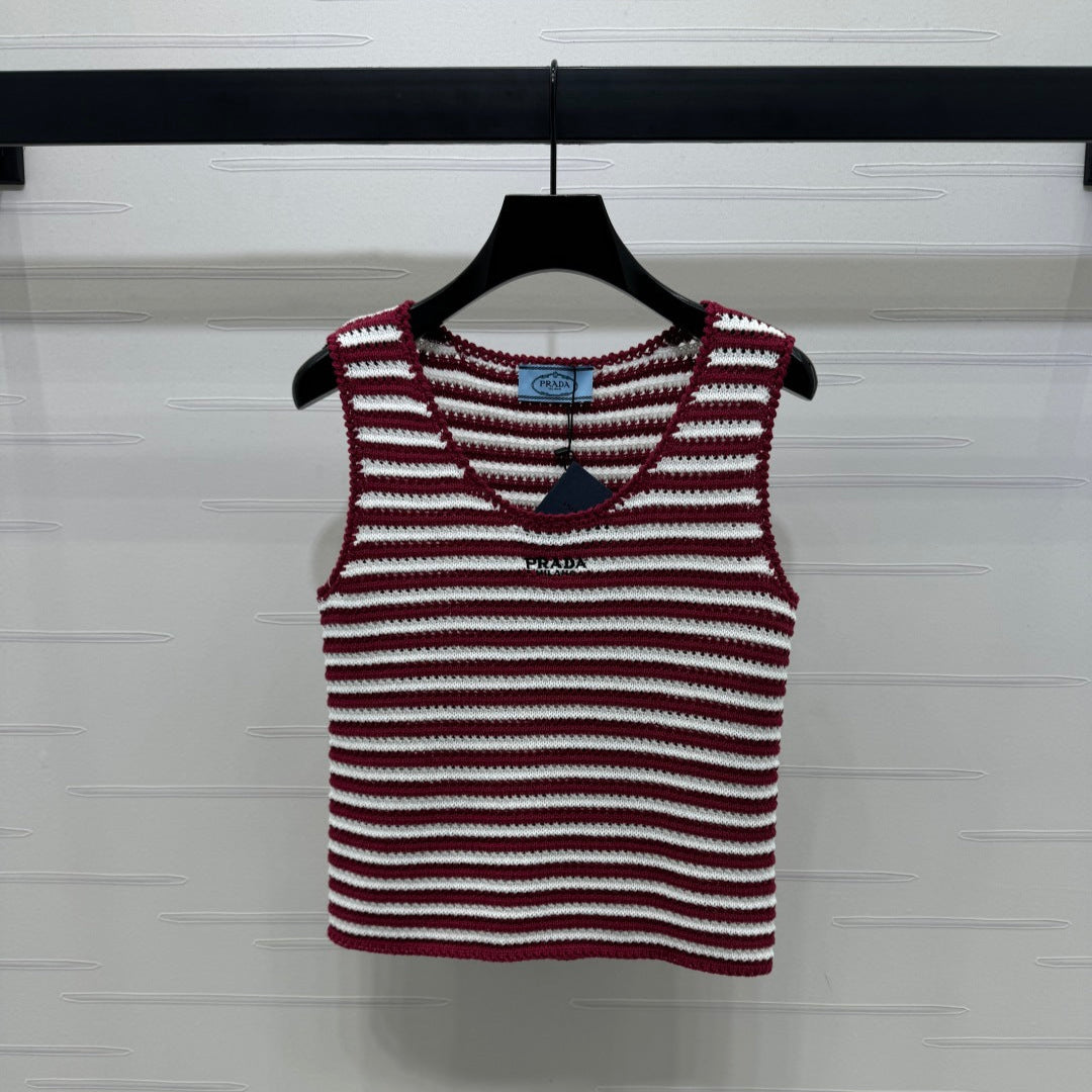 PRADA D 25S STRIPED SWEATER 264183