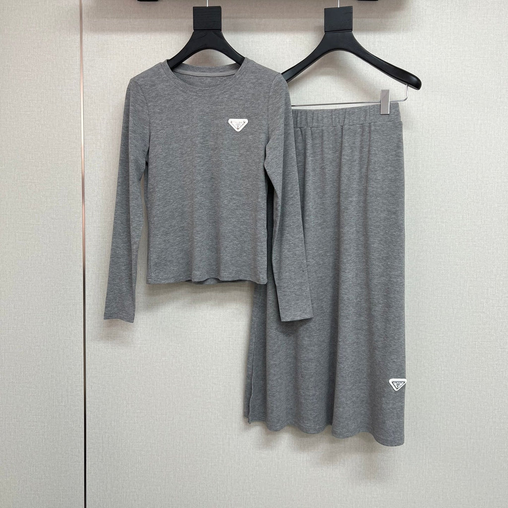 PRADA TOP AND SKIRT SET STYLE 46