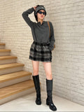 MIUMIU PLAID MINI SKIRT STYLE 654
