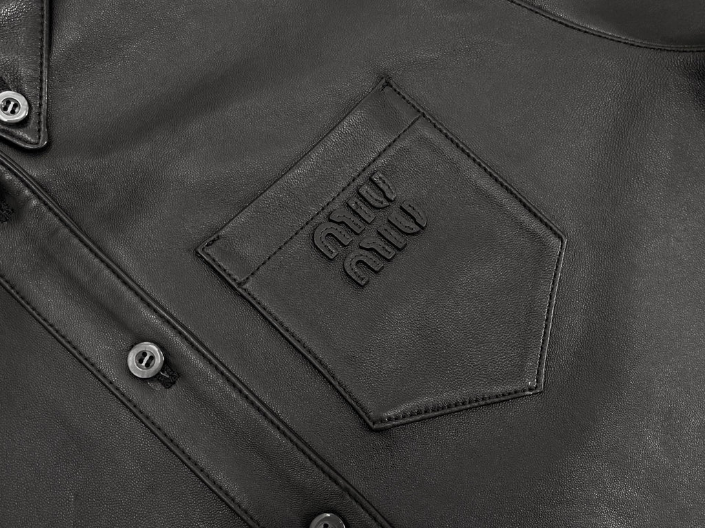 MIUMIU LEATHER JACKET STYLE 514