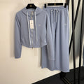 ALO JACKET & STRAIGHT-LEG SWEATPANTS SET STYLE 113
