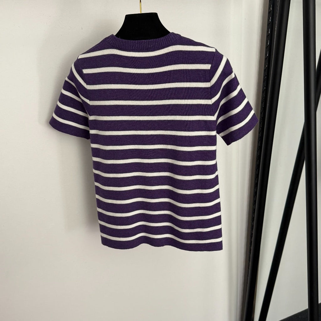 DIOR 25S SHORT-SLEEVE SWEATER STYLE 322