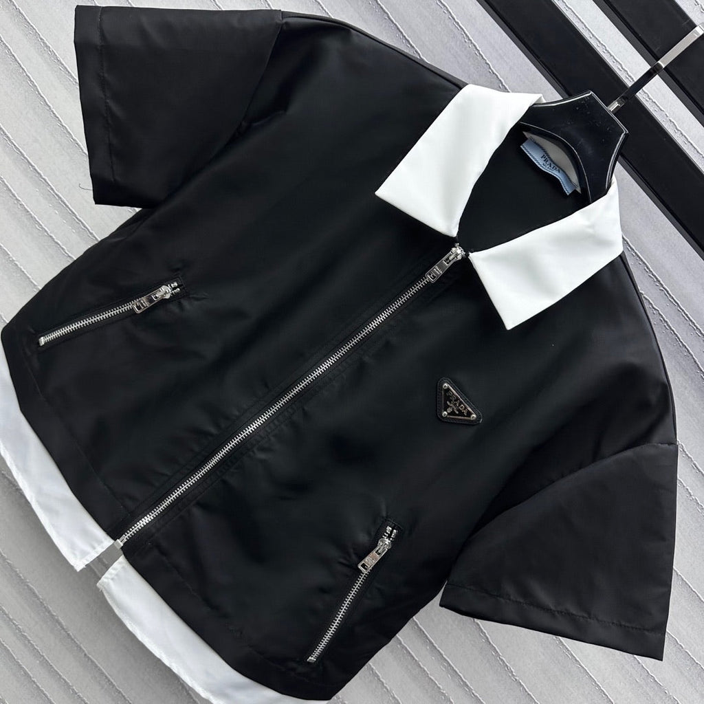 PRADA D 25S VEST BLAZER AND SHORTS SET 264564