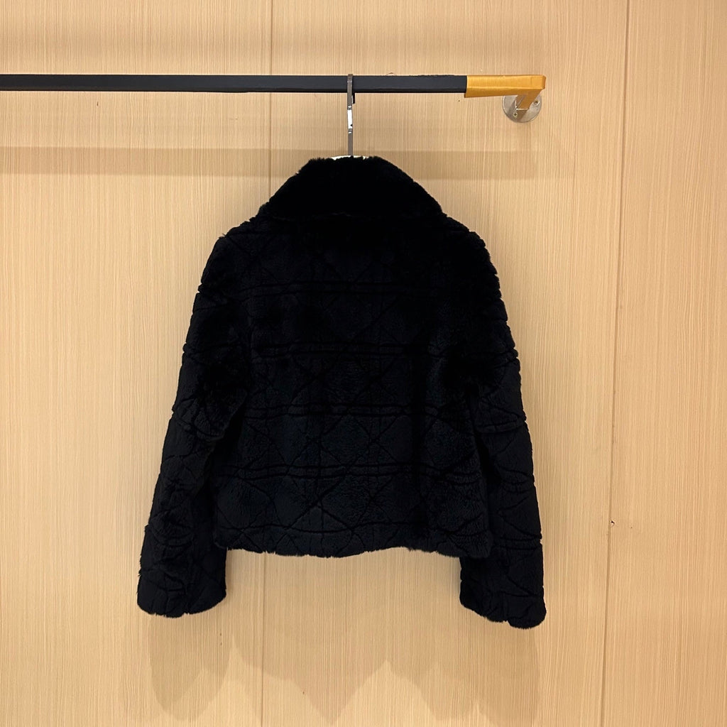 DIOR 25S ANGORA RABBIT FUR JACKET 768